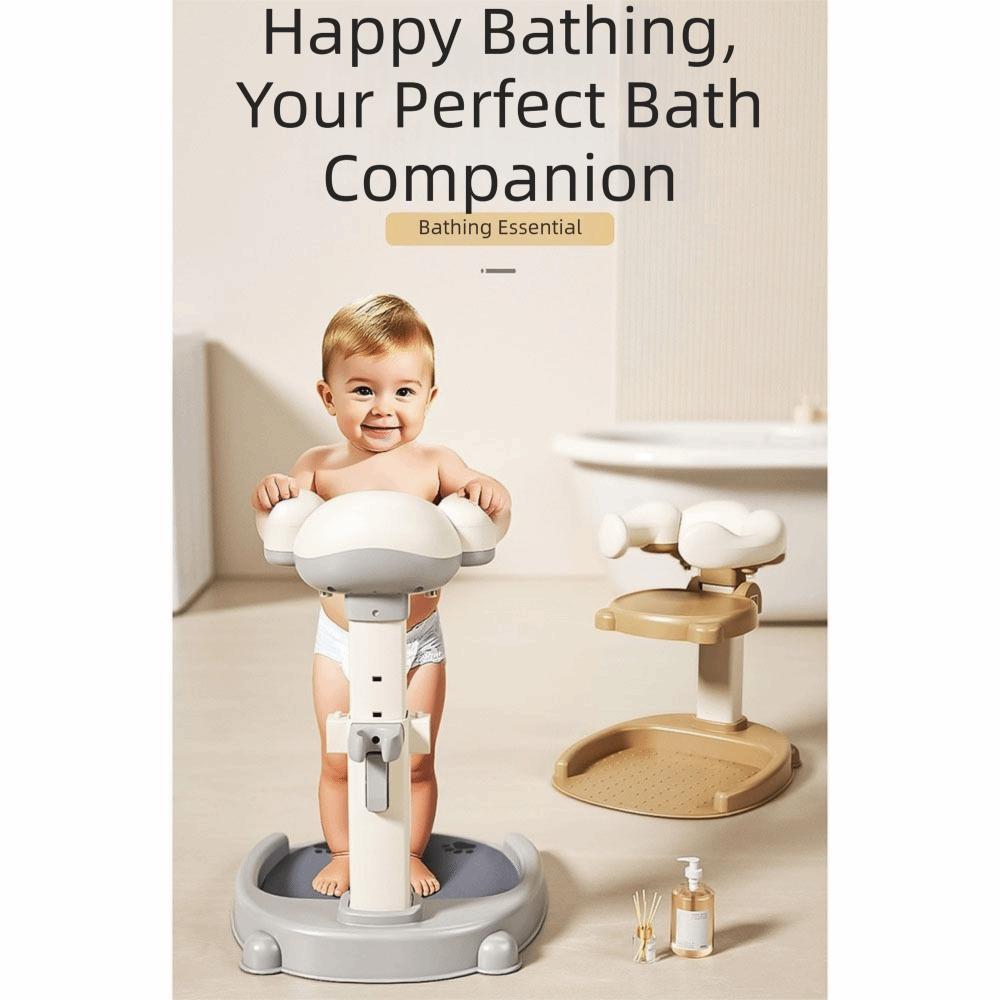 Adjustable Baby Bath Stand Non-Slip Infant Bath Support Baby Standing Shower Stand Household Use