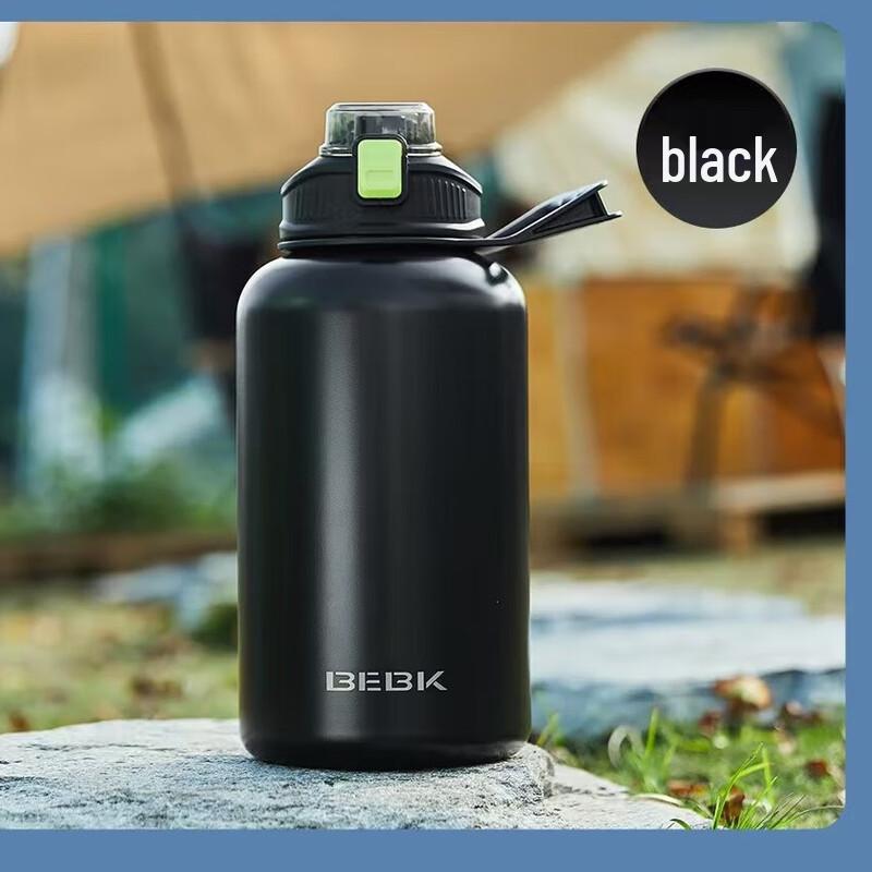 BEBK Portable Sports Insulated Flask with Dual Lid