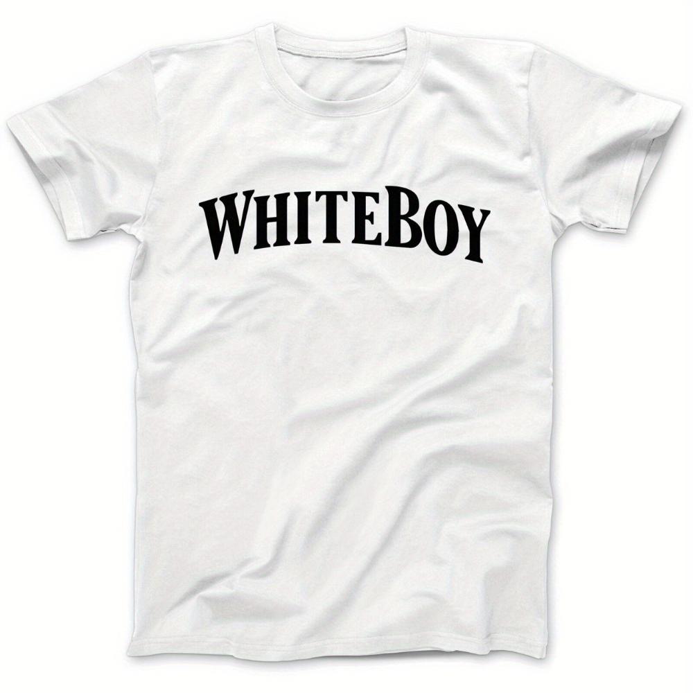 Vintage Unisexs Whiteboy Letter Graphic Gothic T Shirt Streetwear Classic Graphic Y2k Harajuku Unisex Oversized Tee Oneck Top