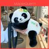 Plüsch-Rucksack mit Panda-Motiv für Mädchen mit Reißverschluss und Innentasche, perfekt für den täglichen Gebrauch