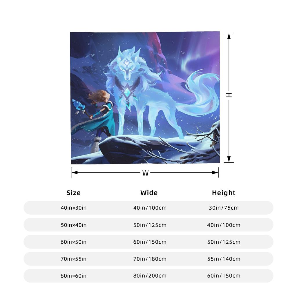 Dota Game Knitted Blanket  Fuzzy Throw Blanket Bed Sofa Decoration Ultra-Soft Warm Bedspreads