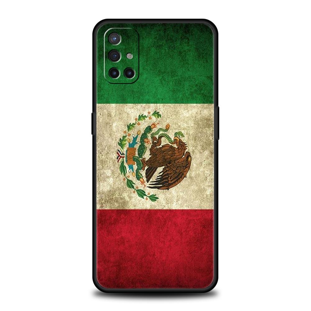 

Mexico Flag Phone Case For OnePlus 12 11 10 9 8 7 7T Pro 12R 10R 9RT 9R 8T Nord N100 N200 N10 2T CE 2 5G Soft Black Cover OnePlus 8T