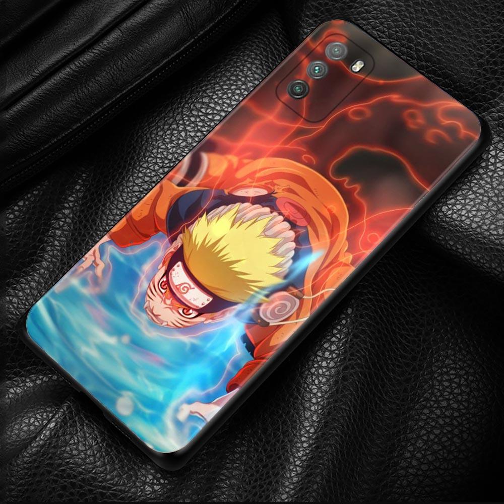Naruto Anime Phone Case For Xiaomi Poco X3 NFC M3 M4 Pro F3 GT Mi 12 10T Note 10 11 Lite 11T Pro 9T CC9 Cover Silicone Coque
