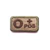 Badge Blood Type Velcro Embroidery Patch Clothing Backpack Accessory Decoration