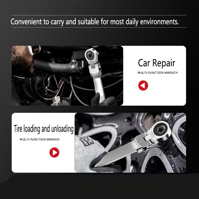 8-in-1 / 13-in-1 Interchangeable Head Ratchet Wrench Set | Flexible Head & Chrome Vanadium Steel