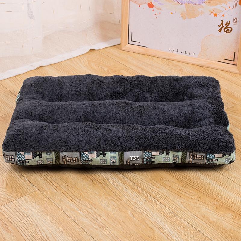 Four Seasons Pet Cushion: Thick Cotton Sleeping Pad for Cats and Dogs