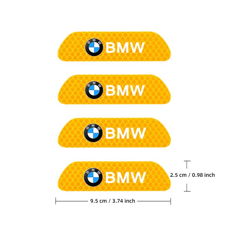 FA44Pcs Car Night Reflective Safety Warning Stickers For BMW X1 X2 X3 X5 X4 X6 X7 G30 G20 G32 G11 G12 F40 F30 F20 F10 F34 F07 F44