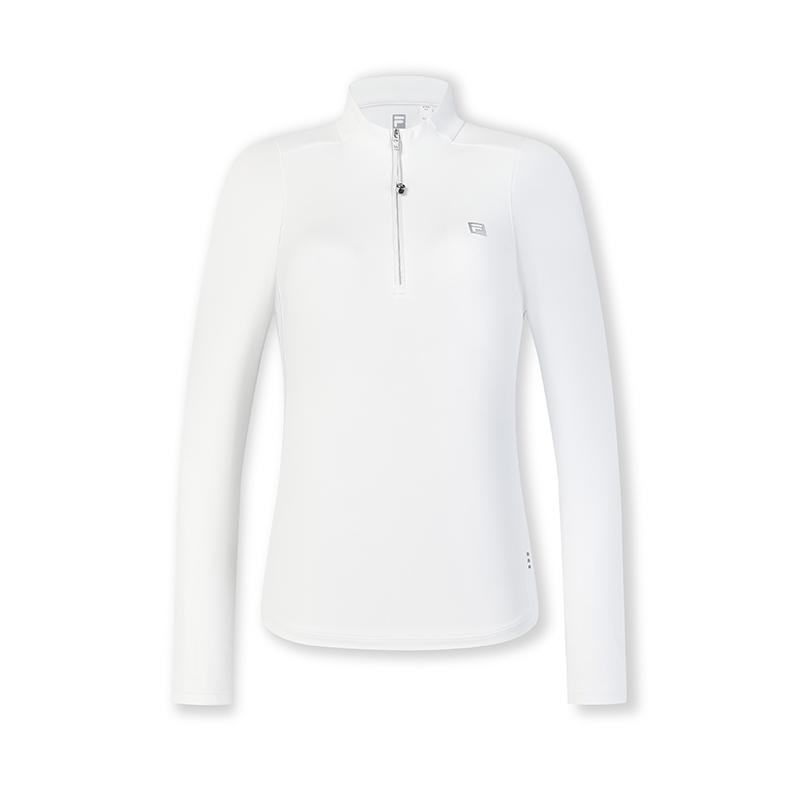 New FILA Athletics T Shirts Women's Jade White A11W431207FWT