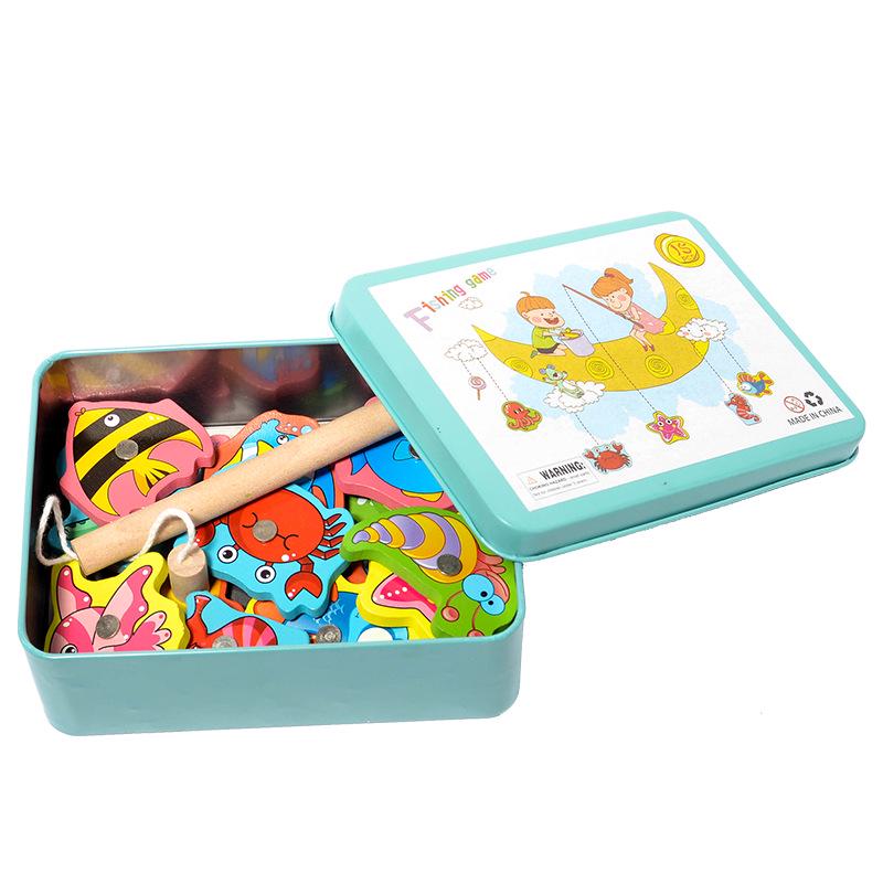 Magnetic Fishing Toy: Wooden Educational Role-Play for Kids
