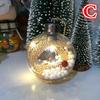 Christmas Tree Ball Luminous Plastic Bulb Shape Light Party Home Decor Wall Hanging Ornament Night Lamp Decoration