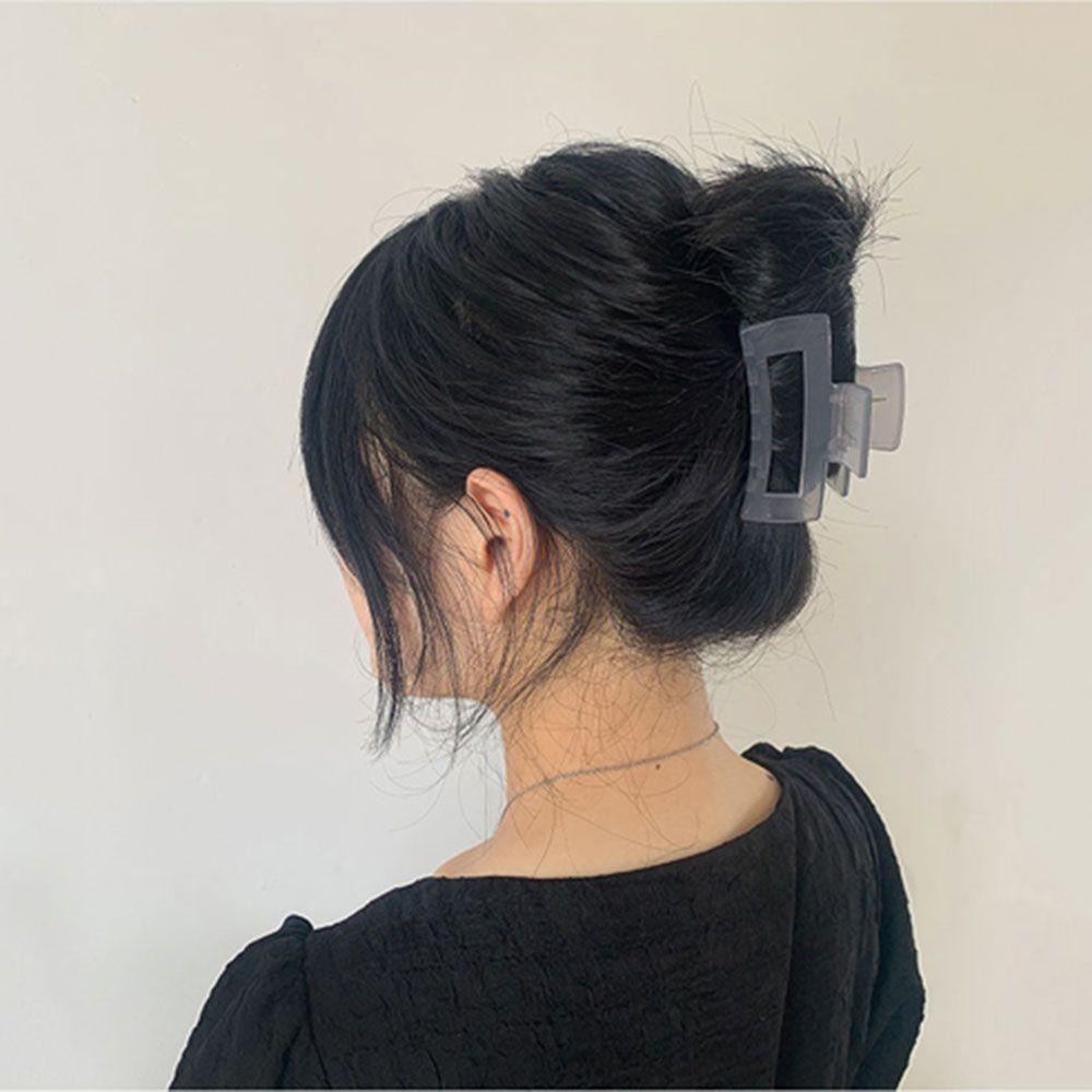 Solid Color Bathing Clips Plastic Hair Accessories Hair Grab Grab Clips Ponytail Holder Hair Claws