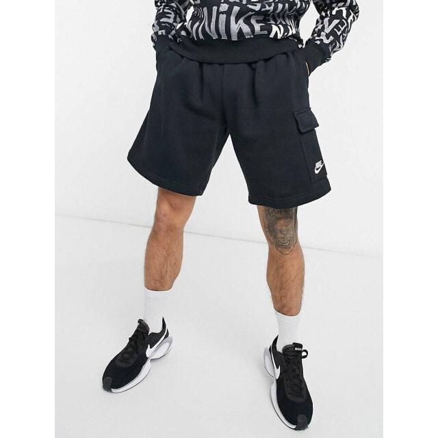 

Черные флисовые шорты карго Nike Club