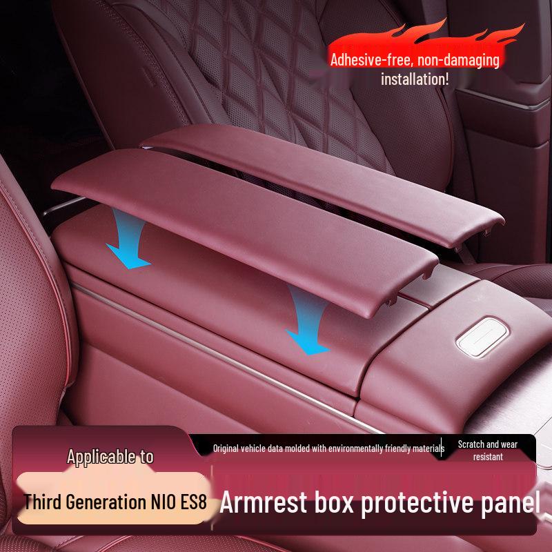 Compatible NIO ES8 Armrest Box Cover & Console Pad - Interior Enhancement Accessories for 26 Models