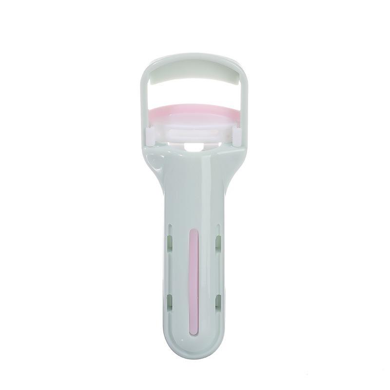 Portable Press Type Eyelash Curler Long Lasting Makeup Tool With Replacement Rubber Pad