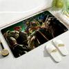 Anime N-Ninja Turtles Floor Mat Soft Thickened Flannel Door Mat Non-Slip Living Room Rug Home Decor