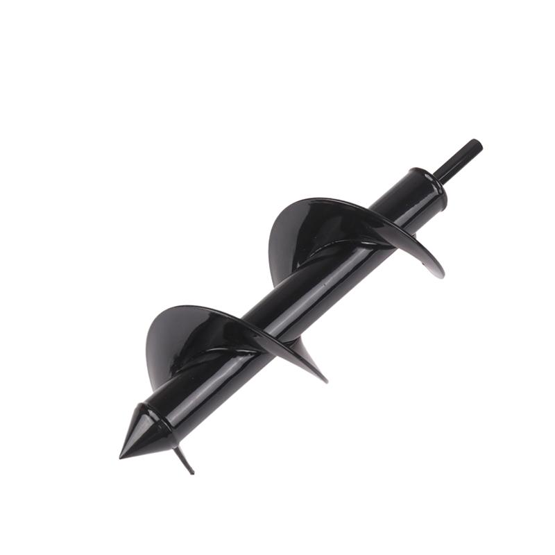 Garden Planting Flowers And Plants Digging Hole Drill Bit Spiral Rod Loose Soil Alloy Ground Ddrill Bit Short Rod