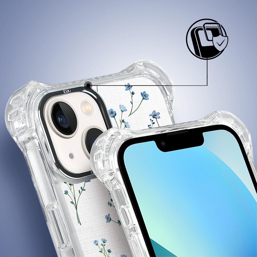 Etui Iphone 13 Ibizu Dropguard Ultra Z Magsafe, Pastel Bloom, Niebieski Sen