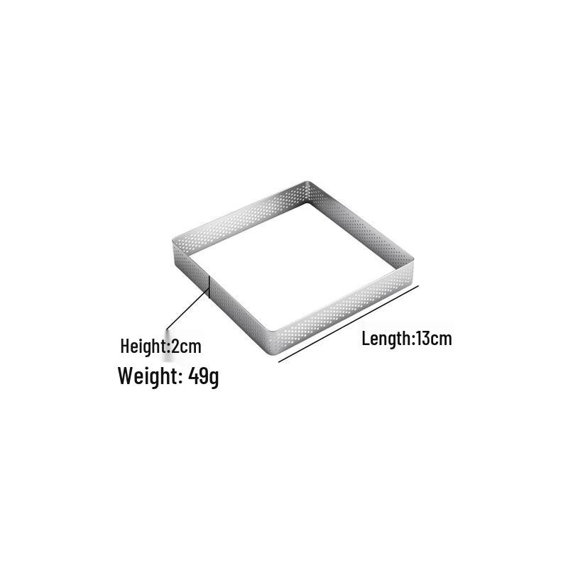 MDNG Square Perforated Mousse Ring Set