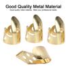 Finger Picks Metal 3Pcs Index Finger 1Pc Thumb Guitar Parts Musical Instrument Accessories(Gold )