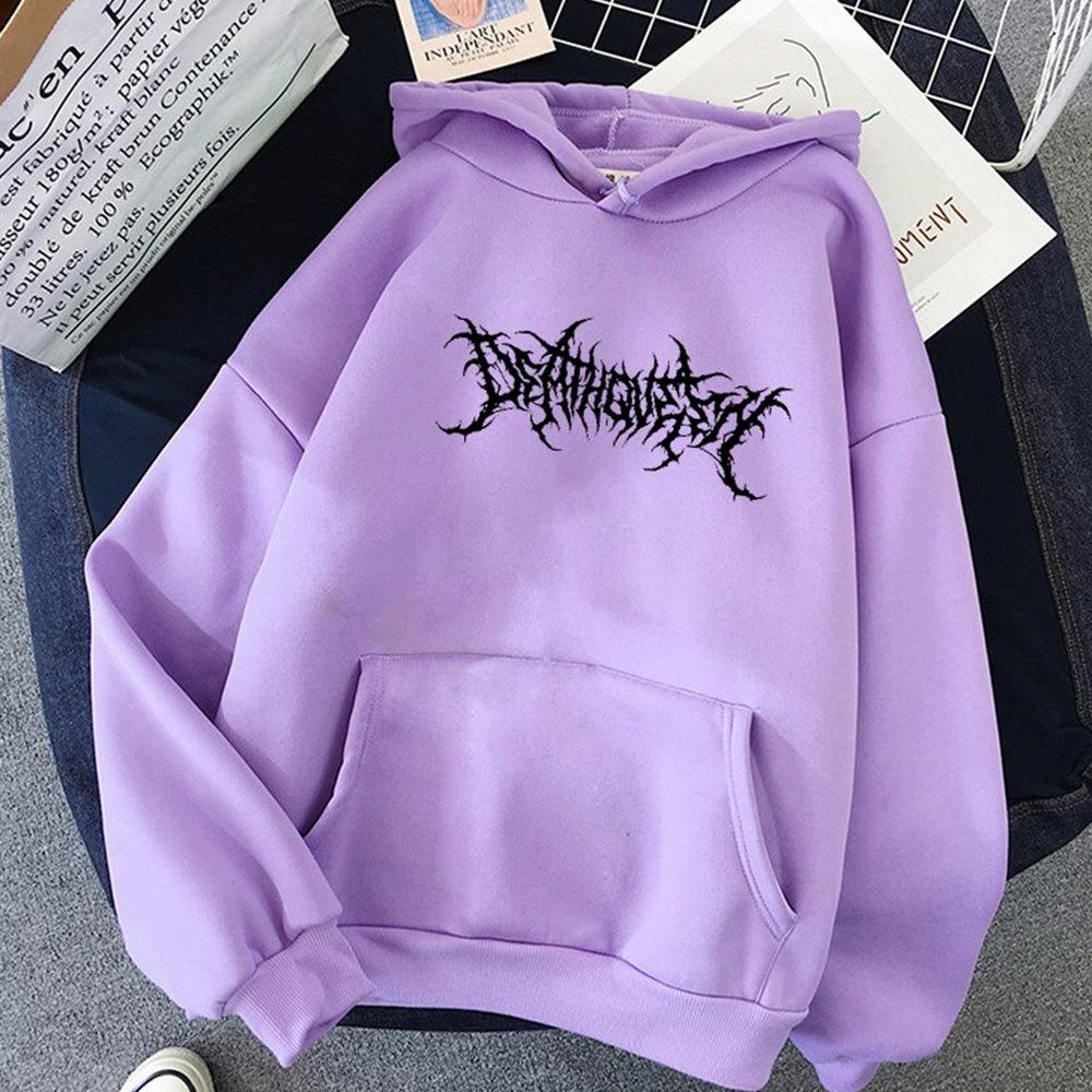 Korean Version Autumn and Winter Loose Letter Hooded Fleece Sweater Women