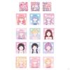 Create A Colorful Sticker Book with 12 Pages of Face Makeup Stickers. Funny, Creative, Dress Up
