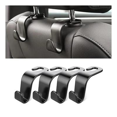 Universal Car Seat Headrest Hook, Auto Back Seat Storage Organizer Hanger Storage Holder for Handbag, Purse Bags, Clothes, Coats