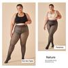 Plus Size Fleece Lined Tights Women, 200G Thermal Sheer Pantyhose, High Waist Windproof Warm Fake Transparent Stockings