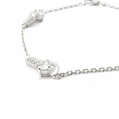 [I4705] - Silver Bracelet 'Goddess' Silver White (rhodium-plated) - 7 Mm