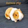 Lifelike Orange Guinea Pig Plush Toy For Children's Collection Gifts