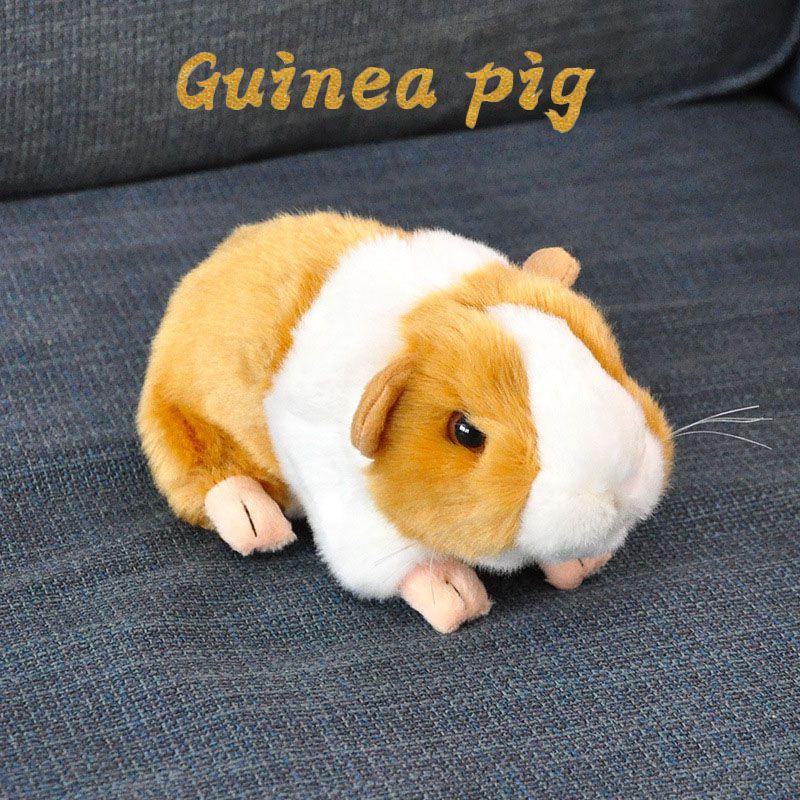 Lifelike Orange Guinea Pig Plush Toy For Children's Collection Gifts