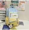 Schoolbag Korean New Contrasting Color Backpack Female Student Schoolbag Large Capacity Cute College Style High Value Casual Backpack