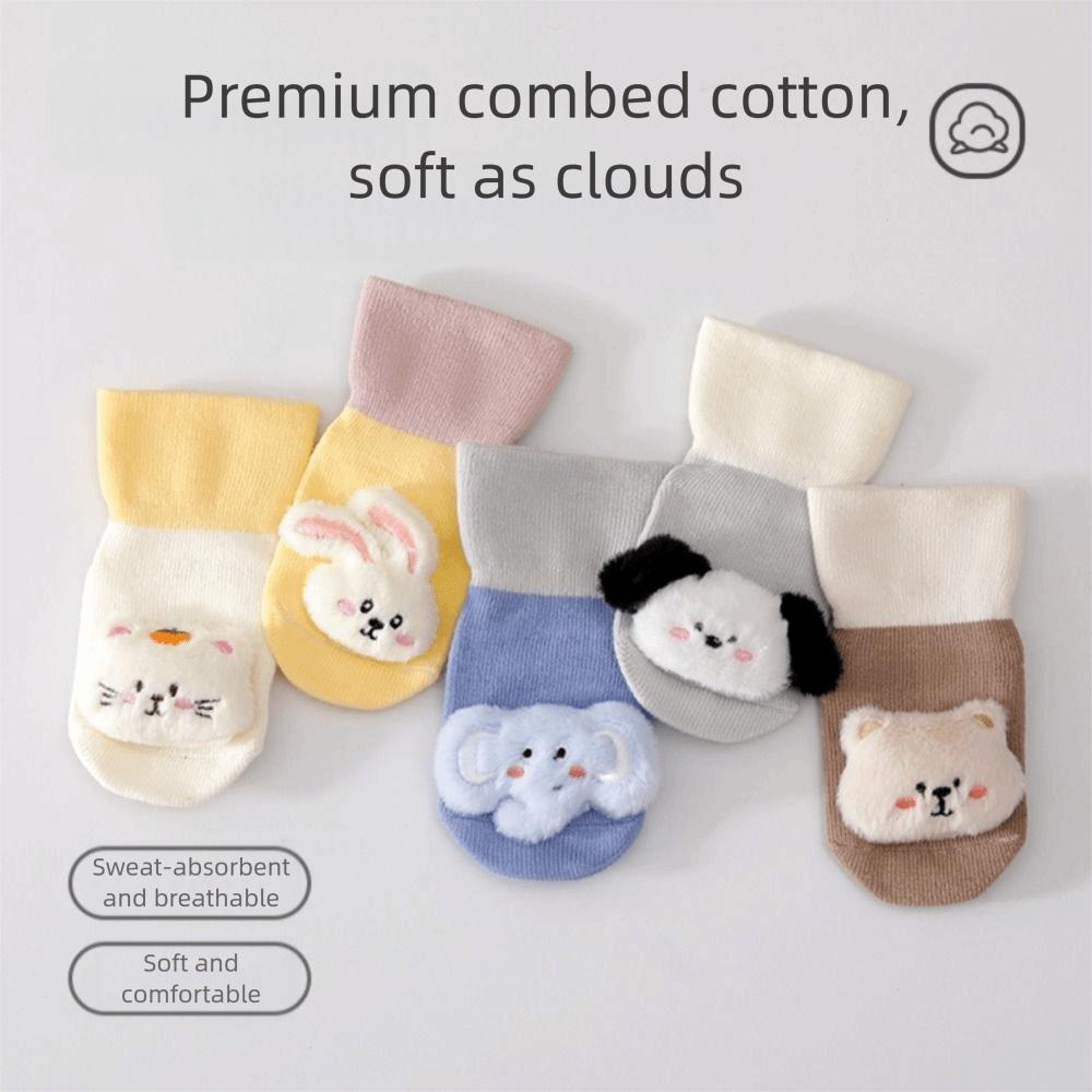 Thick Newborn Baby Socks Plus Fleece Walking Socks Warm Baby Plush Socks  Baby Boys Girls