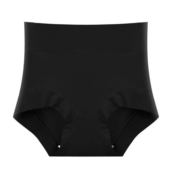 

Women High Waist Cotton Underwear Tummy Control Solid Color Stretch Breathable Ladies Female Brief Panties Underpants M