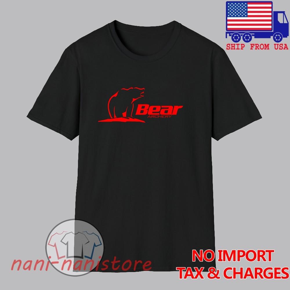 Bear Archery Men#039;s Black Size S5XL Unisex T-Shirt L