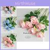 Artificial Silk Rose Bouquet For Wedding Decor Home Decoration Valentines Day Gift