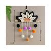 Colorful Pompon Macrame Hanging Decorations Wall Hangings Handmade Ornaments Home Decor Children Bedroom Pendants For Girls Gift