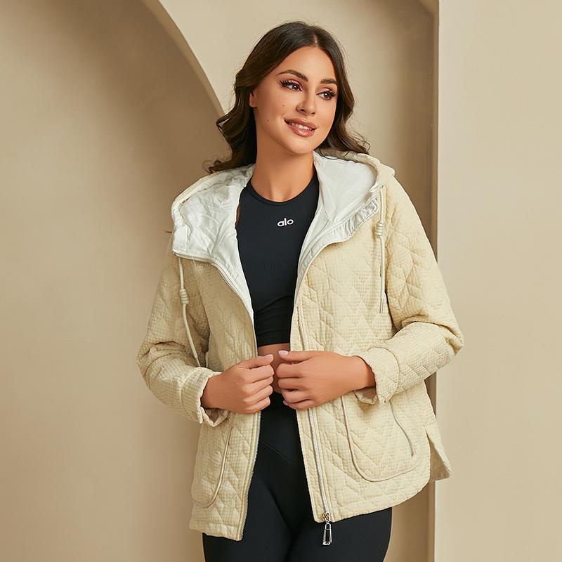 YISHENGSHUI New Spring and Autumn Women's Jacket Simple Medium-length Fashion Unique Splicing Hooded Design Women's Spring Jacket 23681