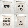 Childrens Toy Storage Bag With Bear Face Design For Travel And Home Organization