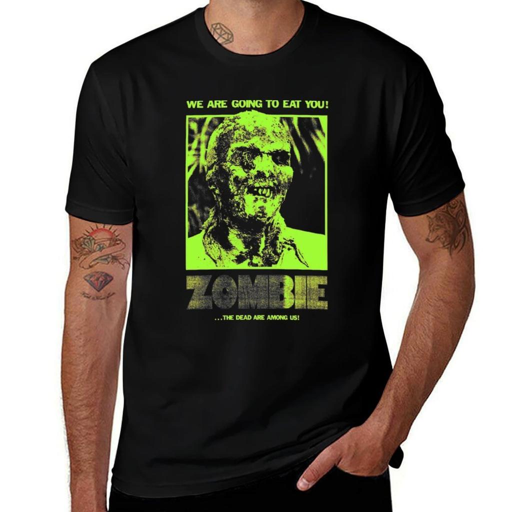 ZOMBI SHIRT T-shirt rolig t-shirt svart humor herr t-shirt sommar T-shirt