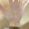 New One Drop of Tears Necklace Women's Blue Water Drop Niche Design Korean Premium Clavicle Chain