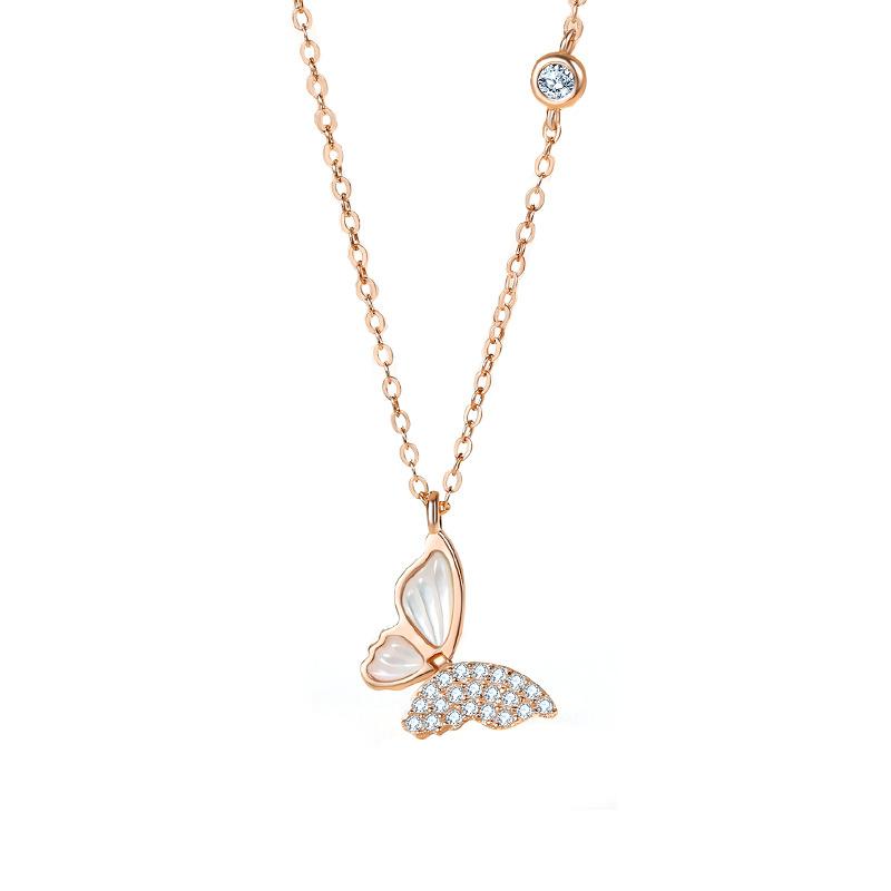 Tancise S925 Sterling Silver Luxury Personality Pendant Necklace Women's Classic Tide Necklace