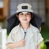 USB Charging Children's Solar Fan Hat Adjustable Summer Cooling Hat  Mountaineering