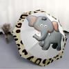 1pc Safari Elephant Print Automatic Opening and Closing Folding Umbrella with 8 Iron Ribs - Portable, Foldable for Travel Yy251124081