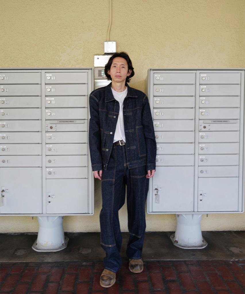 PLAC [Shiota Made] Double Knee Straight Denim_Indigo
