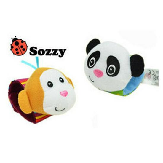 

Sozzy Baby Wrist Rattle Socks - Jingle & Crinkle Plush Infant Toy
