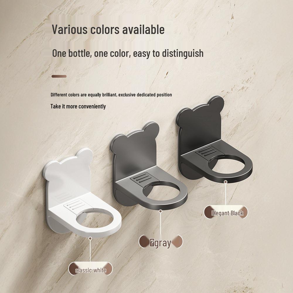 Punch-Free Bathroom Shelf & Soap Holder Wall Mount