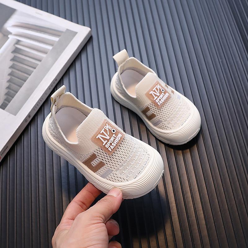 

Kids Breathable Sneakers With Letter Printing Design For Boys Autumn Wear 13.5cm хаки