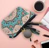 Cosmetic Bag Makeup Bag Waterproof Travel Toiletry Pouch Bag with Mandala Flowers Design