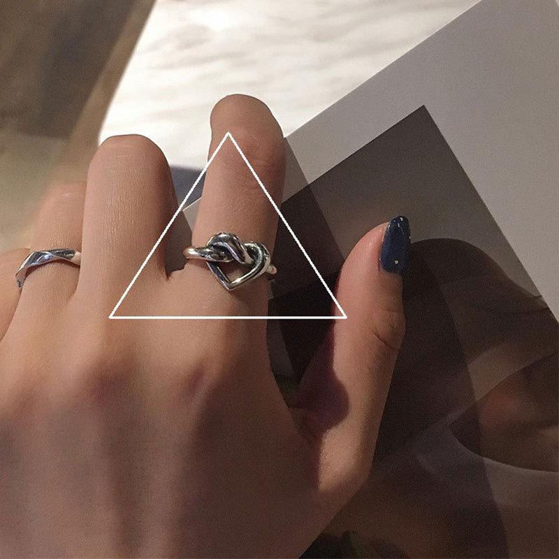 S925 Sterling Silver Roman Numeral Open Ring for Women - Trendy, Retro, and Stylish