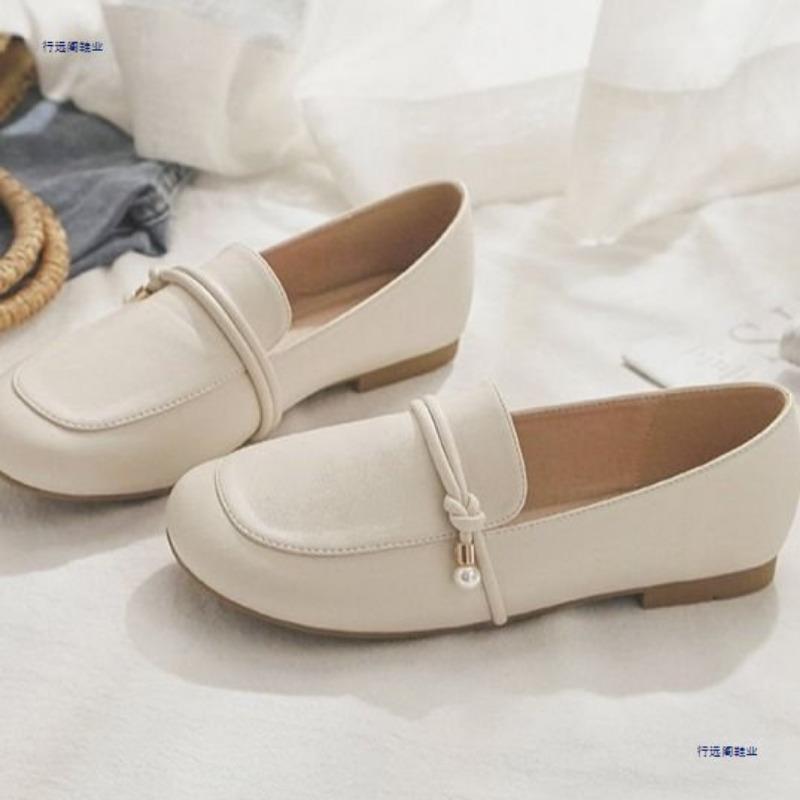 Spring and Autumn New Versatile One-pedal Women's Shoes Round Head with Skirt Single Shoes Women's Flat Doudou Shoes